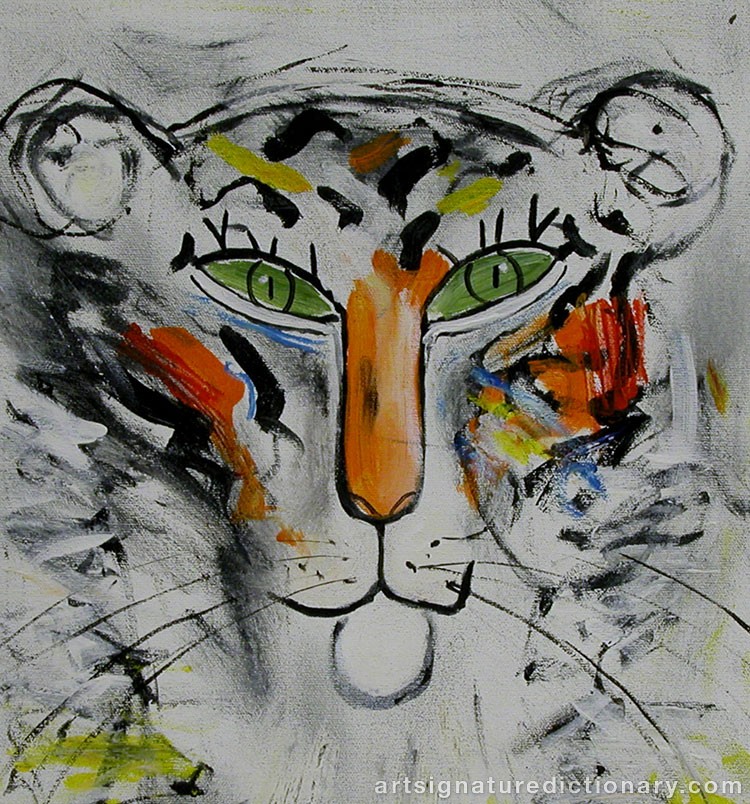 Close-up details showing Madelaine ‘M Pyk’ PYK signature forgery characteristics