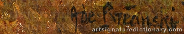 Signature by Alfred Fontville De The Younger BREANSKI