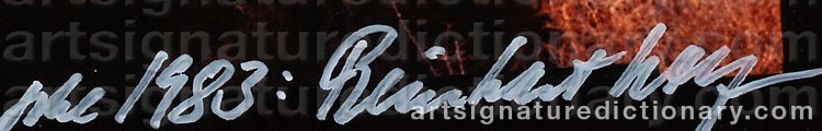 Signature by Reinhart WOLF