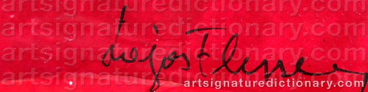 Signature by Lajos FLESSER