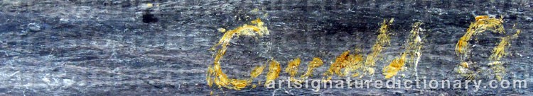 Authentic signature by Osvald ‘Osvald A’ ANDREASSON on  artwork