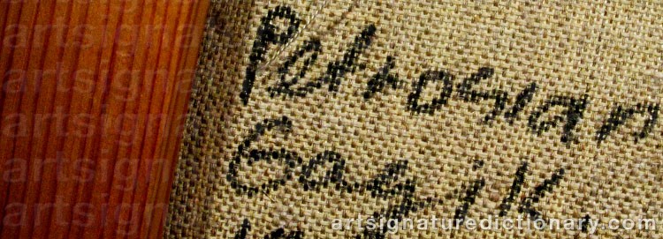 Signature by Gagik PETROSIAN