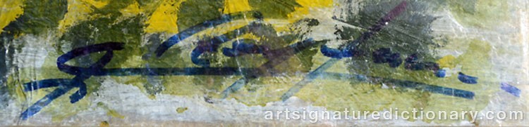 Authentic signature by Jesús REYES FERREIRA on artwork