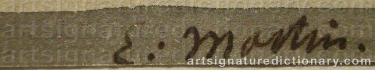 Signature by Elias MARTIN