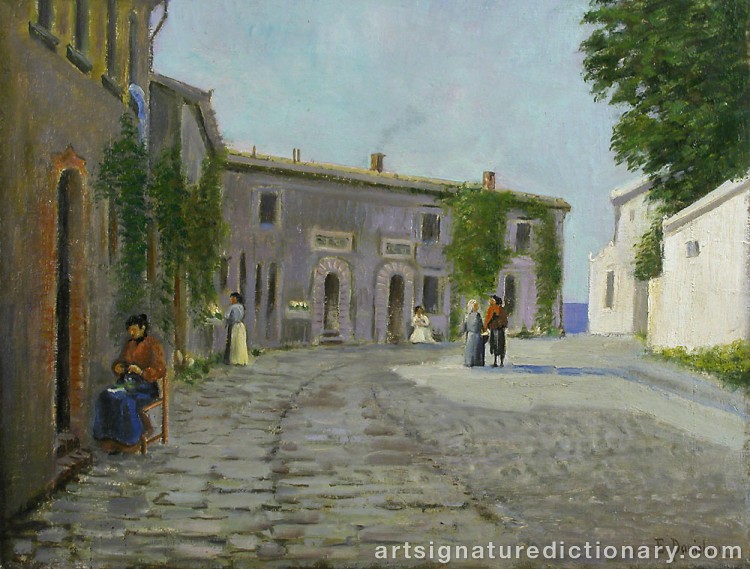 Close-up details showing Elin ‘E Dson’ DANIELSON-GAMBOGI signature forgery characteristics