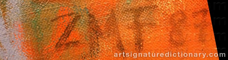 Authentic signature by Zoltán Mária FLÓRA on Painting/Watercolour artwork