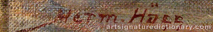 Signature by Herman HÄGG