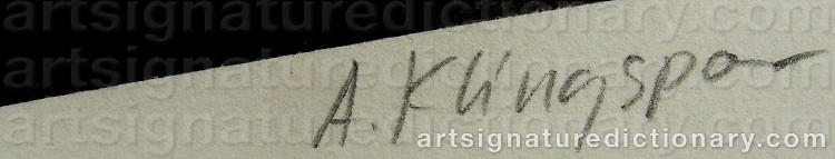 Signature by Alexander KLINGSPOR