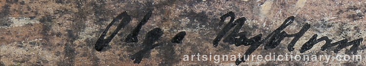 Signature by Olga NYBLOM