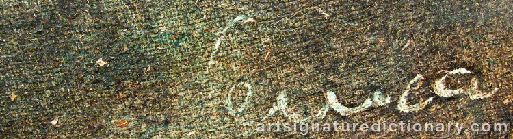 Signature by Alfred LENICA