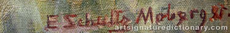 Signature by Elsa SCHULTZ-MOBERGER