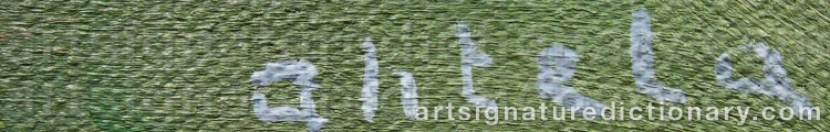 Authentic signature by H. AHTELA on Painting/Watercolour artwork