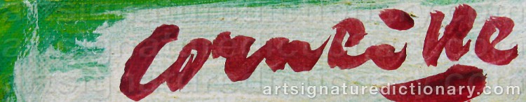 Signature by Cornelis Guillaum Corneille Van ‘Corneille’ BEVERLOO