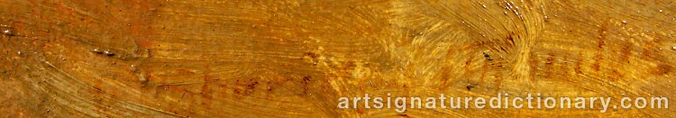 Authentic signature by George Sheridan KNOWLES on artwork