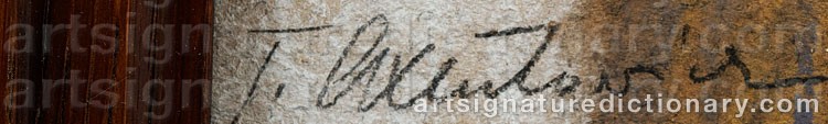 Authentic signature by Teodor AXENTOWICZ on  artwork