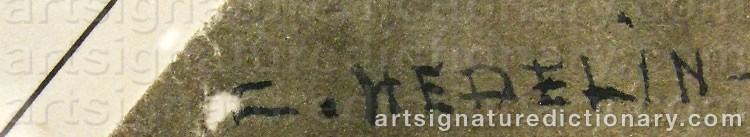 Signature by Carl Axel HEDELIN
