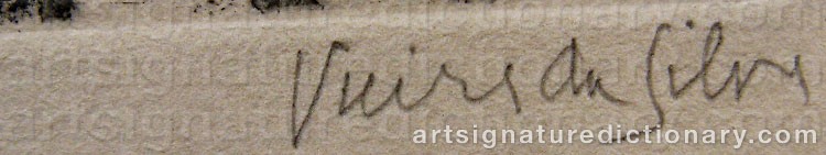 Signature by Maria Elena VIEIRA DA SILVA