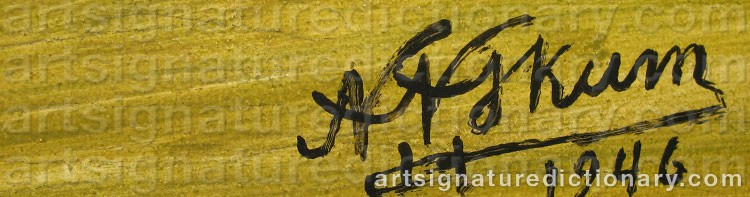 Signature by Nils Nilsson (Sami Artist) SKUM