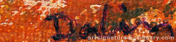 Authentic signature by Rolf DALIN on  artwork