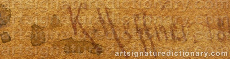 Signature by Karl HEFFNER