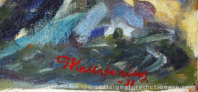 Close-up details showing Gottfrid KALLSTENIUS signature forgery characteristics