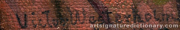 Signature by Victor WESTERHOLM