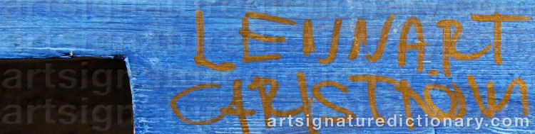 Authentic signature by Lennart CARLSTRÖM on  artwork