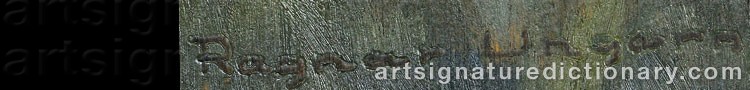 Signature by Ragnar UNGERN