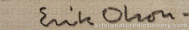 Signature by Erik OLSON