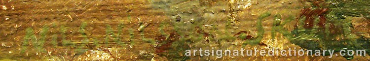 Forged signature of Nils Nilsson (Sami Artist) SKUM