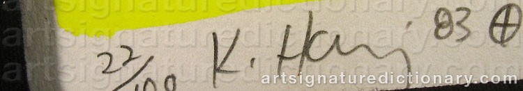 Signature by Keith HARING