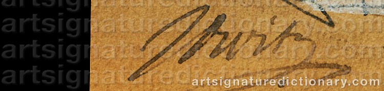 Authentic signature by Jacob De WIT on  artwork
