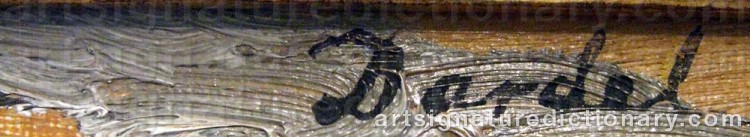 Signature by Nils Von DARDEL