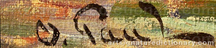Signature by Oscar PAUL