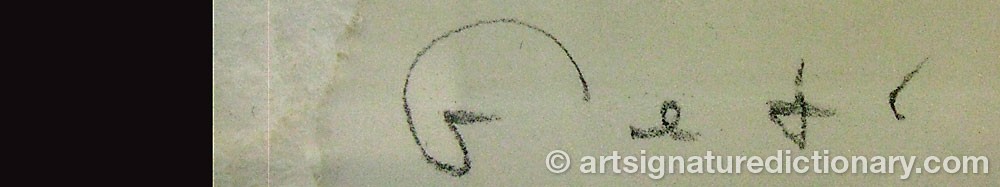 Authentic signature by Get STANKIEWICZ on  artwork