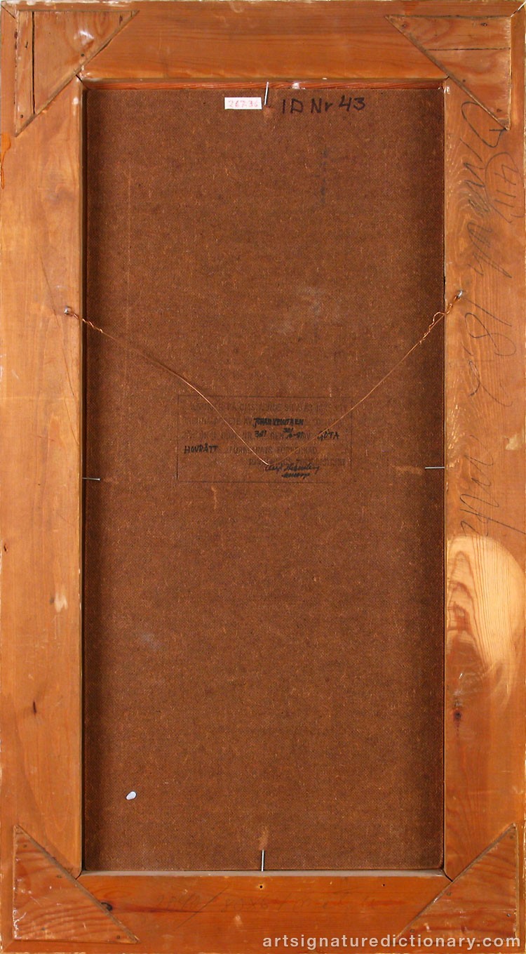 Close-up details showing Johan KROUTHÉN signature forgery characteristics