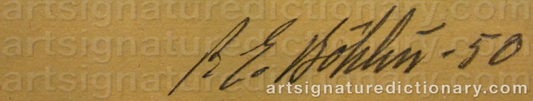 Signature by Per-Erik BÖKLIN