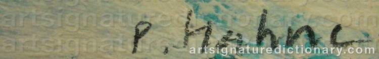 Signature by Peter HAHNE