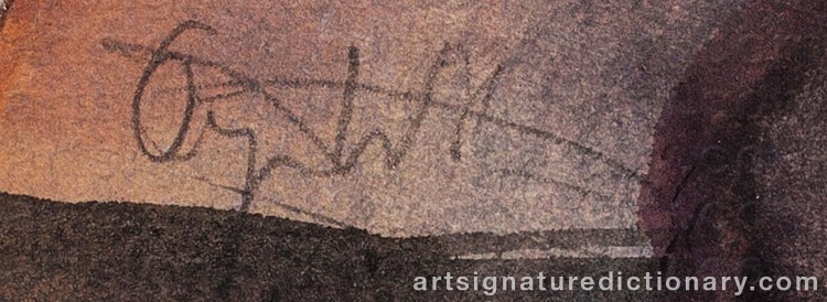 Signature by Örjan WIKSTRÖM