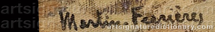 Authentic signature by Jacques MARTIN-FERRIÈRES on Painting/Watercolour artwork