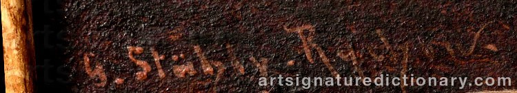 Authentic signature by Hubert SATTLER on artwork