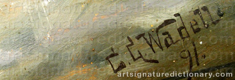 Signature by Carl Gabriel WADELL