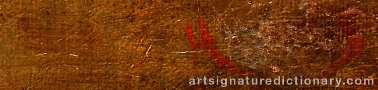 Authentic signature by Willi MAILLARD on  artwork