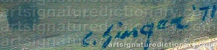 Signature by Clyde SINGER