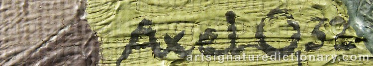 Signature by Axel OLSON