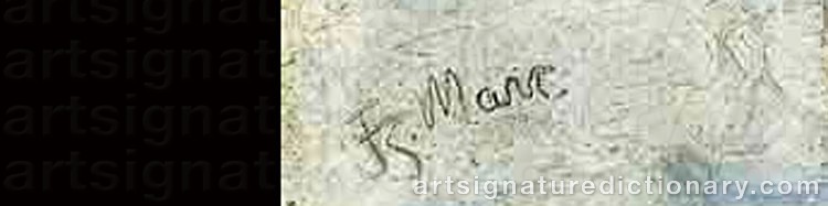 Signature by Franz MARC