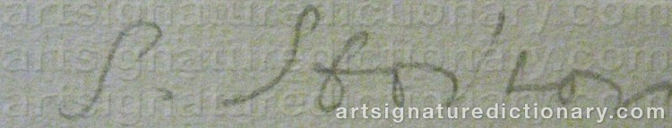 Authentic signature by Stoimen STOILOV on artwork