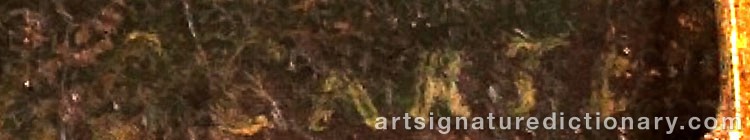 Authentic signature by Samuel John CARTER on  artwork