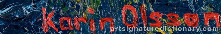 Signature by Karin OLSSON