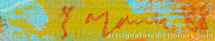 Authentic signature by Sakari MARILA on artwork